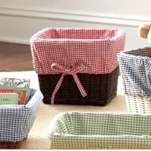 Set of 4 POTTERY BARN basket liners